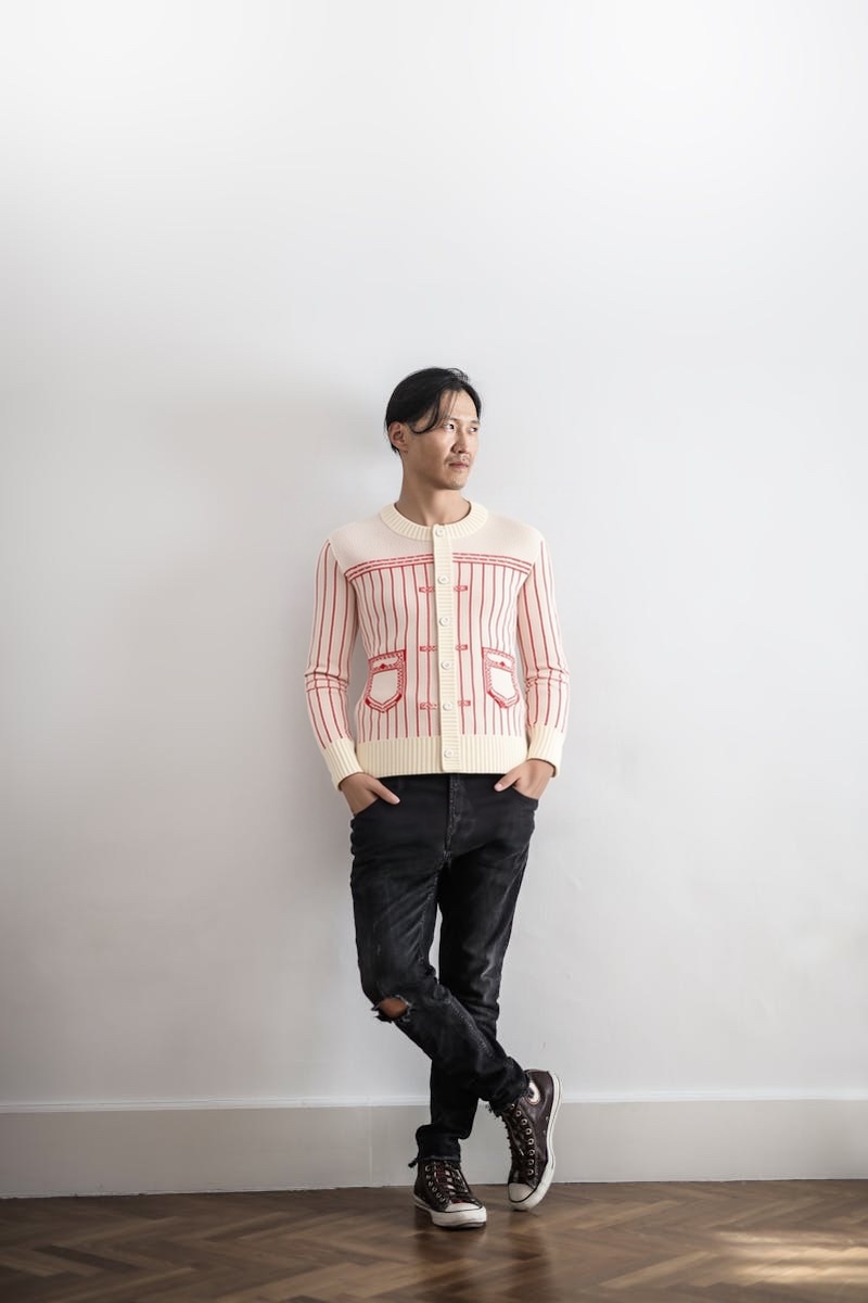 Kenzo cardigan previewed on the same person
